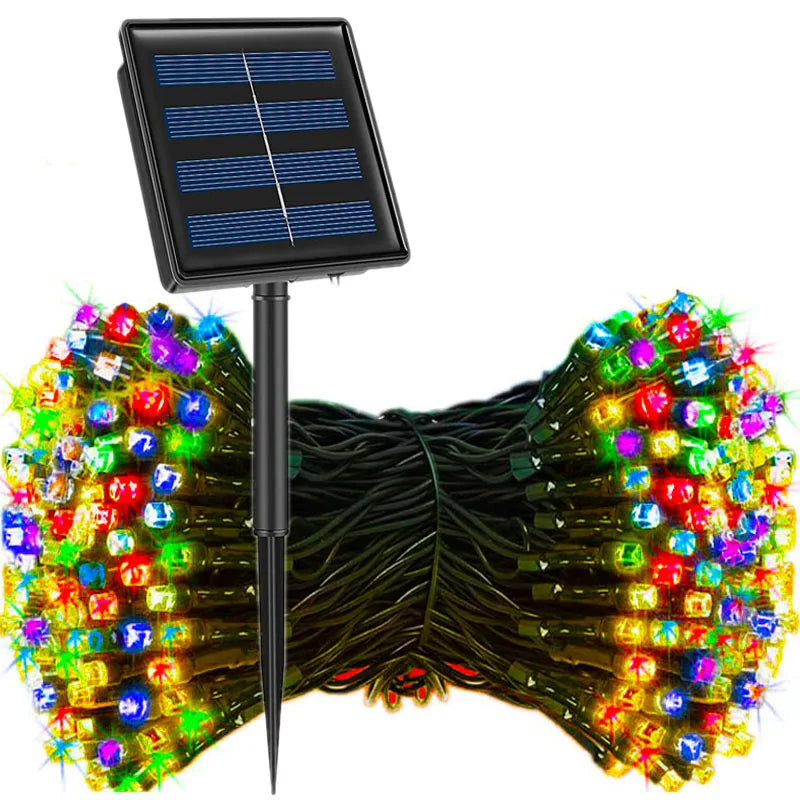 Luces Navidad con Panel Solar X 30 mts